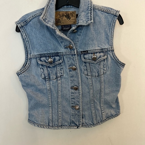 Faconnable Jackets & Coats | Faconnable -
Denim Vest Small 100% cotton - Picture 1 of 5